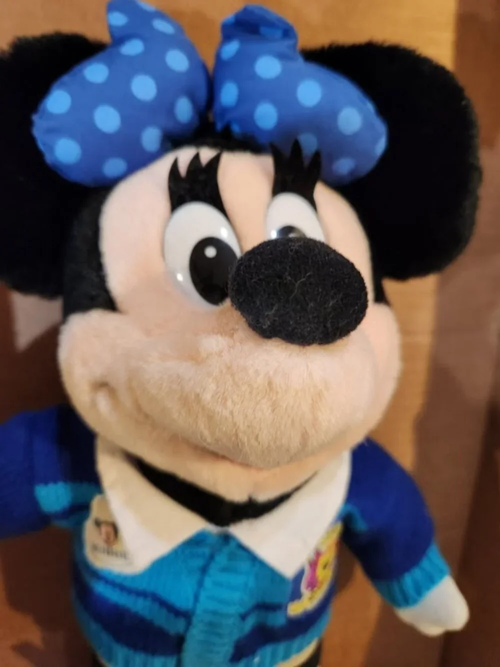 Football player Mickey and Disney Store Minnie